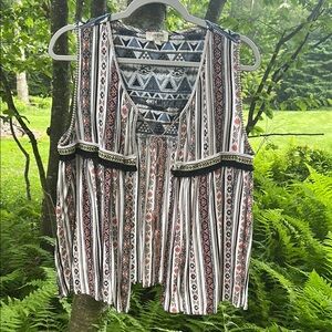 Umgee Boho Vest with Ties